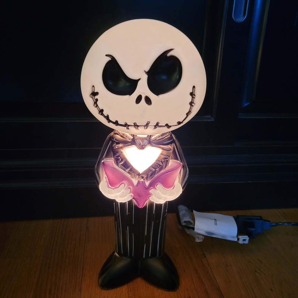 Disney Jack Skellington 14" inch Light-Up Blow Mold  Halloween NWT